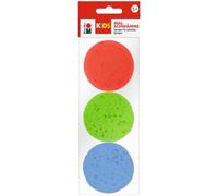 Spugne da pittura Marabu KiDS, 3 pezzi | Spugne nei colori rosso, verde e blu, per bambini dai 3 anni in su, per dipingere con gli stampini, colorare e tamponare