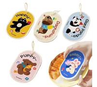 Spugne di lavaggio per stoviglie - 5 pezzi tampone di ritenzione ad assorbimento rapido, spugne compresse, in polpa di legno e cotone, per lavaggio delle stoviglie per bagno auto lavello padella