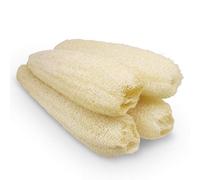 Spugne di luffa organiche naturali, grandi, esfolianti, per doccia, bagno, luffa, luffa, scrub corpo, per spa bagno di bellezza e pelle radiosa, confezione da 4