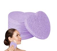 Spugne di spugna a cuore -50 Sponge Pack per il viso in cuore | Spugne cosmetiche naturali per centri benessere, spugne per il viso in cuore per elimi