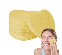 Spugne facciali per la pulizia, Spugne facciali compresse | compresse a cuore 50PCS - Spugne cosmetiche naturali, spugne facciali a cuore per des