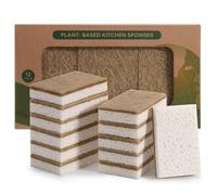 Spugne naturali per piatti, confezione da 12 - Keep Soap Biodegradabile Spugna da cucina compostabile al cocco - Spugne ecologiche per la pulizia