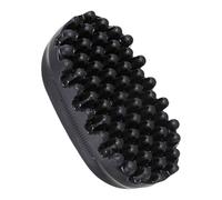 Spugne per capelli per riccioli naturali per capelli neri, spugna in gomma professionale per tecniche di rotazione avanzate, strumento ideale per ricci a forma libera (nero, 14,8 x 8,8 x 4,7 cm)