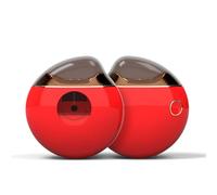 Spugne per il Trucco Usa e Getta, Spugna per il Trucco 6 Spugna Set Mini Kit di Uova di Bellezza con Specchio, Mini a più Colorate gli Occhi, Ritocchi, Viaggi (rosso)