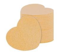 Spugne per il viso compresse - a forma di cuore naturale cosmetico Spa spugne, spugna per scrub viso per la pulizia del viso, maschera esfoliante, rimozione del trucco