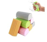 Spugne per La Polvere Riutilizzabili, 8 Pezzi Spugne Magiche per la Pulizia Della Polvere con 4 Colori, Spugna Antipolvere Super Assorbente per Sfiati, Specchi, Vetro