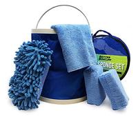 Spugne per la pulizia della barca e lavaggio auto Secchio in spugna in microfibra antigraffio e panni in microfibra completi sedili interni esterni in fibra di vetro Scafo e kit di pulizia auto