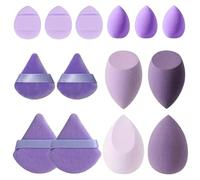 Spugne per trucco piccole - Beauty Sponges Blender | Spugna per trucco morbido | Set di spugne per trucco, 14 pezzi, polvere cosmetica per fondotinta, sbuffo di polvere