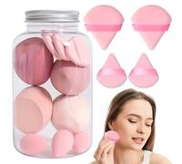 Spugne per trucco, spugne per trucco - Spugna di miscelazione morbida per fondotinta | Spugna di bellezza e houppette multiuso, uso umido e secco, lunga durata per l