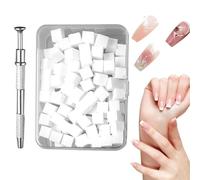 Spugne per unghie, spugna per unghie | 100 pezzi di design del chiodo con penna a sfera Grip | Strumento di manicure per pittura portatile, forniture di trasferimento per famiglie amico