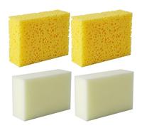 Spugne Rettangolari 4 Pezzi, per Ceramica, per Ragazzo Ragazza e Maestri | Controllo Dell’acqua, Riutilizzabili, Superficie Delicata, per Scuola D’arte, Casa e Lavorazioni Argilla