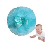 Spugne rotonde ultra morbide per il corpo e il viso, applicatore cosmetico morbido, trucco liscio con fiocco in nastro | spugna soffice, manico confortevole, cura D