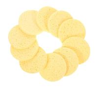 Spugne Viso per Pulizia, 10 Pezzi in Cellulosa Gialla | Tocco Delicato, per Residui di Make-up e Sebo in Abbondanza, Adatte a Pelle Sensibile e Viaggio