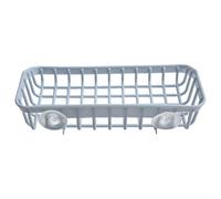 Spugnetta per lavello con doppia ventosa e parte superiore perforata per una migliore circolazione dell'aria (azzurro)