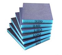 Spugnetta per lucidare mobili per la lavorazione del legno, blocchi di sabbia per la rimozione della ruggine, 6 pezzi, 118 x 98 x 12 mm