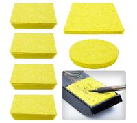 Spugnetta per Pulizia Punte per Saldatura,Spugna Resistente alle Alte Temperature,Tampone di Pulizia per Saldatrici,Spugna di Pulizia,Strumento per la Pulizia delle Spugne 48 Pezzi