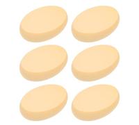 Spugnetta Viso a Forma Ellittica per Fondotinta e Cipria, 6 Pezzi | Poliuretano Idrofilo, Ritocco Rapido e Finitura Liscia, per Kit Sotto gli Occhi e Studenti