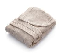 Spugnissima - Accappatoio-con-cappuccio Arcobaleno 100% Cotone Tinta Unita M/L Perla