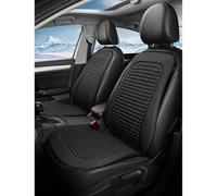 Spulhc Cuscino coprisedile per Auto per MG ZS 2022 2023 2024, Cuscino del Sedile in Seta Cool Ice, Cuscino rinfrescante/Traspirante,E-Black-2 Set