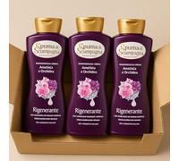 Spuma di Sciampagna Bagnodoccia Crema, Ametista e Orchidea, 650ml, Confezione Multipla (3)