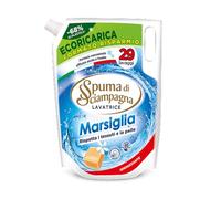 Spuma di Sciampagna - Detersivo Lavatrice Concetrato, Sapone di Marsiglia, Formula Concentrata Efficace Anche a Freddo, Igienizzante con 93% di Ingredienti Biodegradabili - 1305 ml, 29 Lavaggi