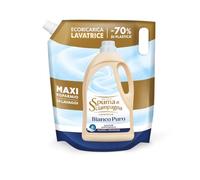 Spuma di Sciampagna - Ecoricarica Detersivo Bianco Puro 1305ml 29 Lavaggi | azione antigrigio, bianchi brillanti, pulisce efficacemente, riduce i segni del tempo, 29 lavaggi, formato maxi risparmio