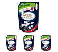 Spuma di Sciampagna Ecoricarica Detersivo Lavatrice Nero Puro 29 lavaggi - 1305 ml (Confezione da 4)