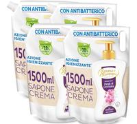 Spuma di Sciampagna Sapone Liquido Mani di Petali di Orchidea, Ricarica 1300ml, 4 Pezzi
