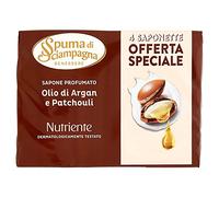 Spuma di Sciampagna Saponetta Nutriente Argan E Patchouli 4 Pezzi - 90 Gr