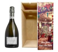 Spumante metodo Charmat TENER -Banfi- Jeroboam 3 Litri, in Elegante Cofanetto di Natale in Legno, Ottima ed Esclusiva Idea Regalo !