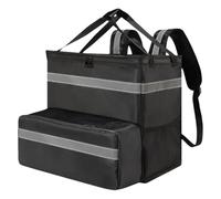 Spume di alluminio isolato Pizza Carrier Zaino Cinghia toracica Scomparti modificabili per corrieri Pacchetto caldo di grande capacità