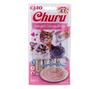 Spuntino per Cat Inaba EU106 Salmone Tonno Pesce 4 x 14 g