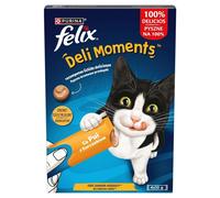 Spuntino per Cat Purina Felix Deli Moments Chicken Pollo 4 x 10 g