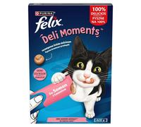 Spuntino per Cat Purina Felix Deli Moments Salmon 4 x 10 g