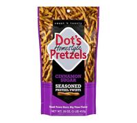 Spuntino Twist Pretzel condito con zucchero alla cannella di Dot's Pretzels, borsa da 16 once