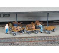 Spur H0 - Kit Di Carrozza Bagagli 5 Pezzi - 4135 Neu