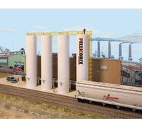 Spur H0 Kit Fabbrica Plastic Pellet Plant Edificio Di Sfondo 4146 Neu