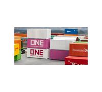 Spur H0 Kit FALLER 182052 Contenitore 20ft ONE | 5 Pezzi Nuovo OVP