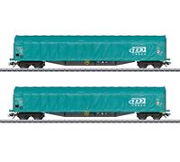Spur H0 Märklin 47164 Set Di Vagoni Con Teli Scorrevoli Nuovo OVP