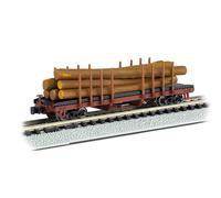 Spur N - Bachmann ACF 40' Carro Di Legno Con Tronchi 18352 Neu