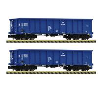Spur N Fleischmann 830255 Set 2 Pezzi: Carri Merci Aperti, PKP CARGO Nuovo OVP