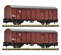 Spur N Fleischmann 831514 Set 2 Pezzi: Carri Merci Coperti, DB Nuovo OVP