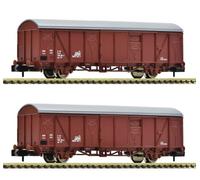 Spur N Fleischmann 831515 Set 2 Pezzi: Carri Merci Coperti, DR Nuovo OVP