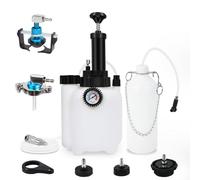 Spurgo Freni 3L Dispositivo per la Sostituzione del Liquido Freni Set di spurgo Freni per Auto con Contenitore di aspirazione da 1 litro 4 adattatori e Adattatore Universale per spurgo Freni