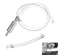 Spurgo Freno Idraulico Moto Universale, Kit per Spurgo Freni Olio con valvola, Tubo Trasparente PVC, Manutenzione Frena Sicura Rapida, Adatto a Veicoli con Freni Idraulici, Facile da Usare e Versatile