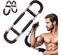 Spurleh Twister Arm Exerciser a Forma di U Regolabile 30-50 kg Chest Exerciser con Design Staccabile per Gli Uomini Portable Power Twister Bar Body Strength Fitness Equipment Chest Exerciser