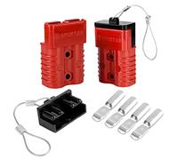 Spurtar 175A Batteria a Connessione Rapida, Adatto per Cavo 1/0 AWG 12-36V Kit di Recupero Cavi Jumper a Connessione Rapida per Auto ATV Ascensori Motori Rimorchio Traino Verricello, 2PC, Rosso