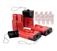 Spurtar Batteria a sgancio rapido da 175 A, 4 connettori Adatti per Cavo 1/0 AWG 12-36 V Kit di Recupero Cavi Jumper per Auto ATV Ascensori Motori Rimorchio Verricello, Rosso