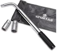 Spurtar Chiave per Ruote Auto, Telescopica per Chiave Bulloni Ruota con Bussole da 17/19 mm e 21/23 mm, Attrezzo 1/2 Pollici Gomme Auto Leva Bulloni