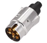 Spurtar Spina 7 Poli per Rimorchio 12V, Adattatore per Carrello in Alluminio, Accessori per Rimorchio Auto, Spina di Collegamento 7 Poli, Gancio Traino KFZ.